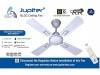 Jupiter Cyclone Snow White 4 Blades BLDC Motor 600 mm 5 Star Energy Saver Ceiling Fan with Remote Controlled
